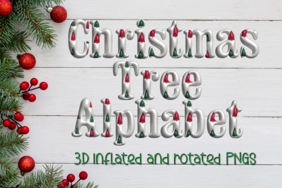3D Inflated Christmas Alphabet: Illustrations Review