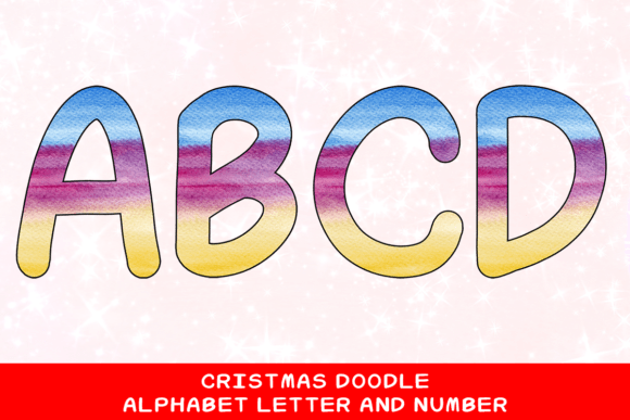 Christmas Doodle Alphabet: Festive Illustrations