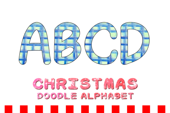 Christmas Doodle Alphabet Letter 132 Illustrations Review