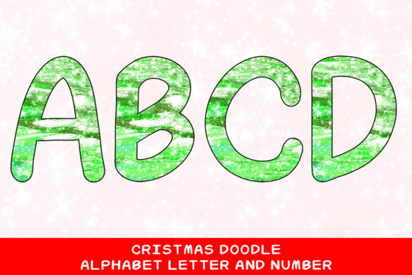 Christmas Doodle Alphabet Letter 85: Festive Illustrations