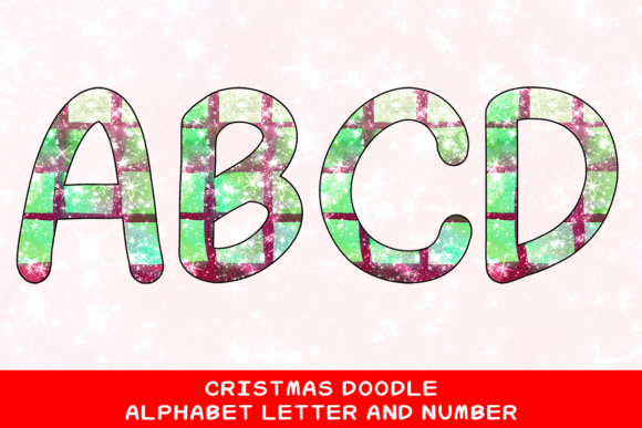 Christmas Doodle Alphabet Letter 91: Festive Illustrations