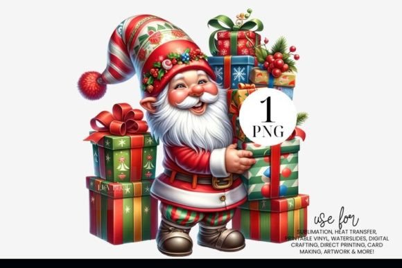 Christmas Gnome Clipart: Illustrations for Blogs