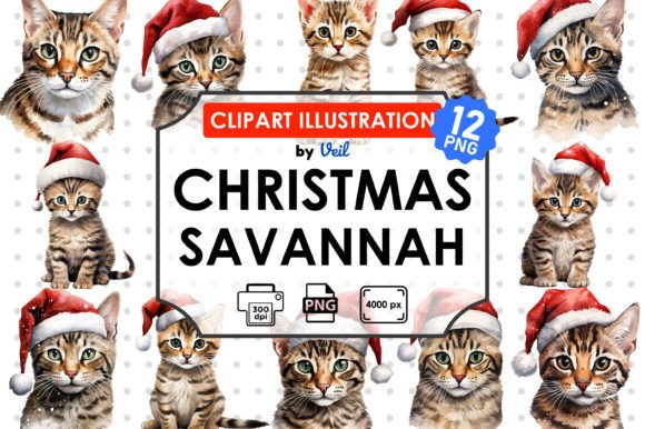 Christmas Savannah Clipart Bundle: Illustrations Review
