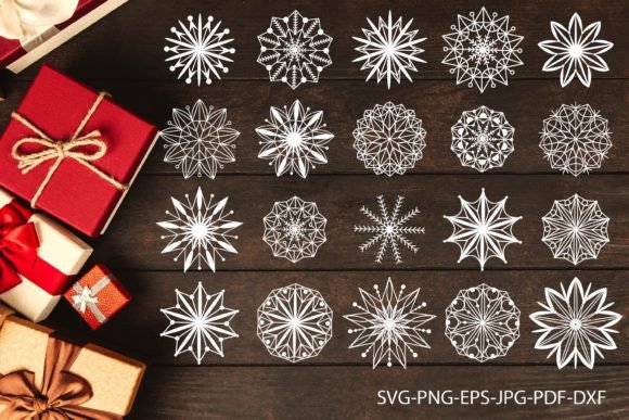 Christmas Snowflake Set: Premium Illustrations for Sellers