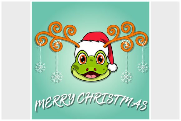 Cute Frog Head Christmas Card Illustrations Review