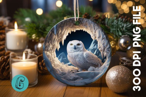 Cute Owl Christmas Ornament PNG 06: A Crafter’s Review of Festive Illustrations