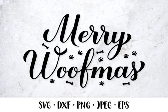 Merry Woofmas SVG: Festive Illustrations