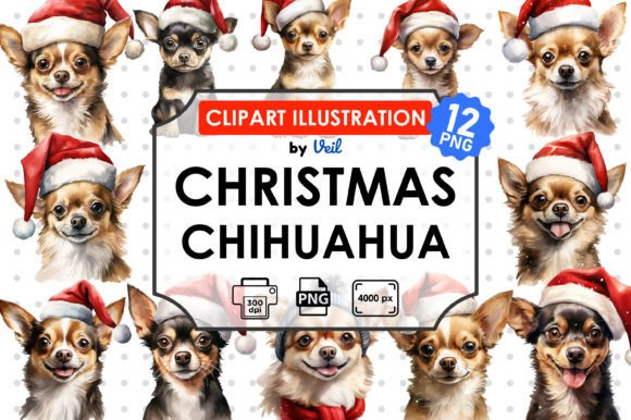 Review: Christmas Chihuahua Clipart Sublimation Illustrations