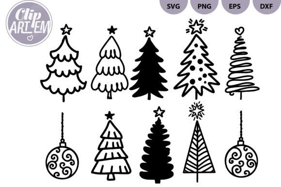 Review: Christmas Tree Vector SVG PNG Bundle Illustrations