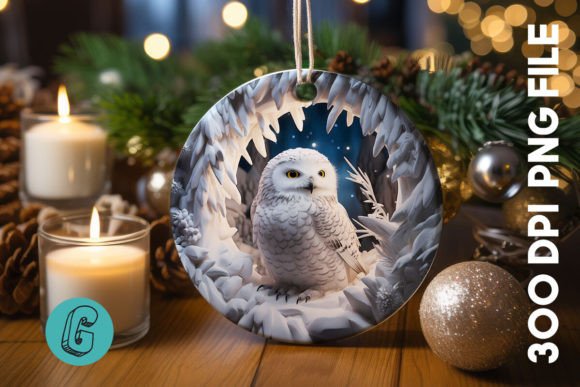 Review: Cute Owl Christmas Ornament PNG 18