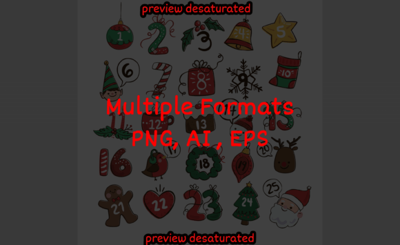 Reviewing Christmas Background with Elements Calen